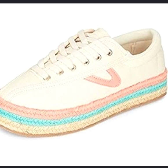 TRETORN Women's Nylite Canvas Sneakers  multi fall espadrille casual platform - Picture 1 of 6